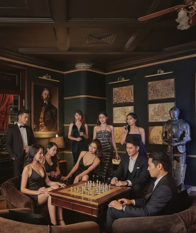 Guests gathered in a House of Barbaard lounge